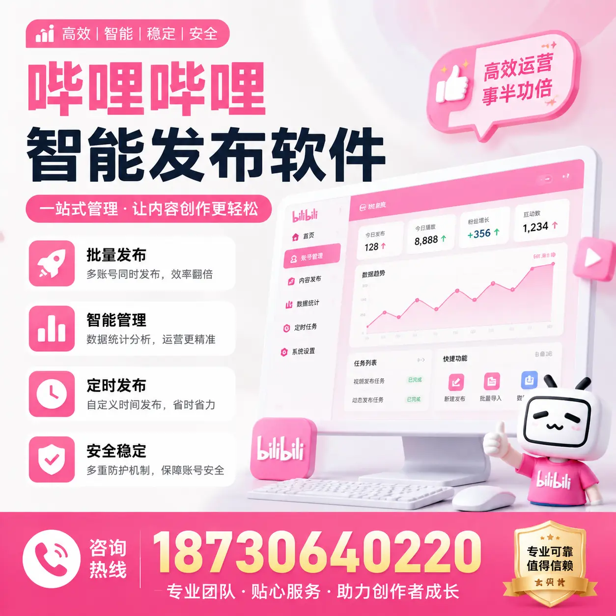 如何评估哔哩哔哩智能发布软件的ROI？平顶山 企业必读